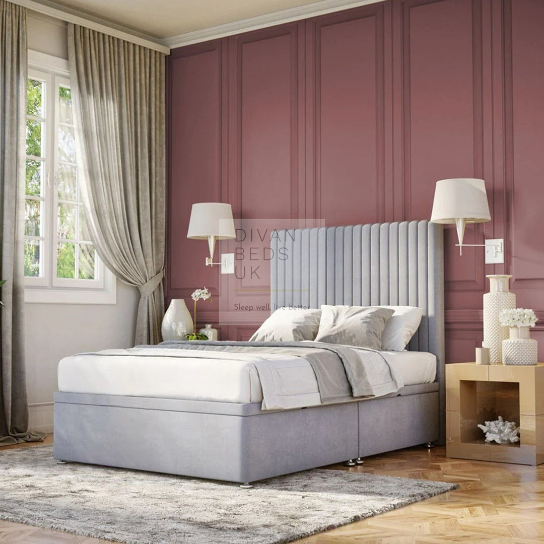 Darian Alexis Luxury Ottoman Divan Bed with Floor Standing Headboard Option