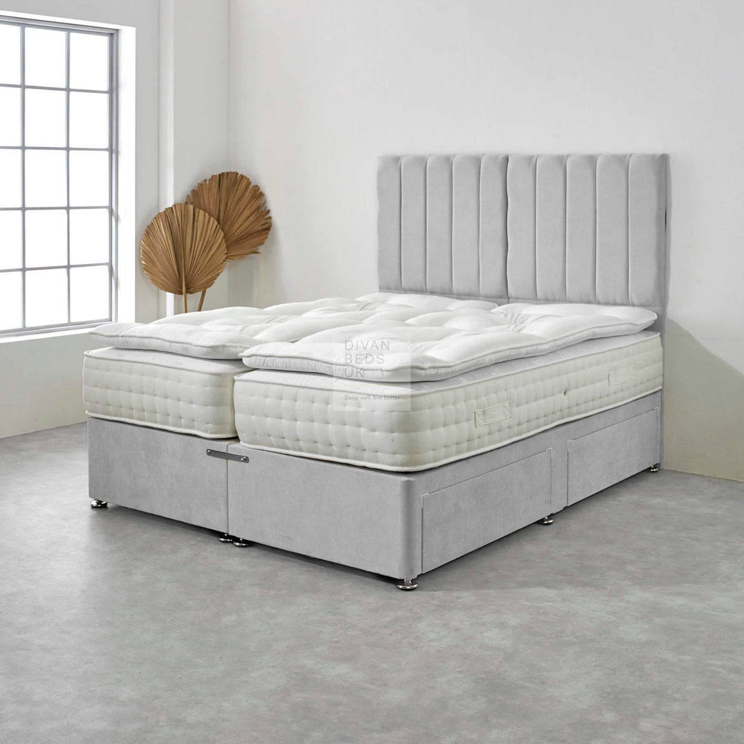 Zip and Link Organic Cotton 1500 Pocket Pillow Top Mattress
