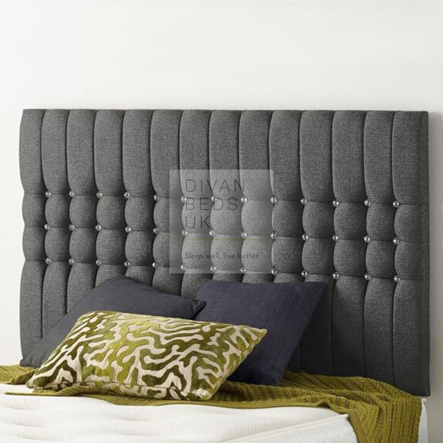 Rosalia Luxury Divan Bed Set with Designer Panel Stripe Headboard