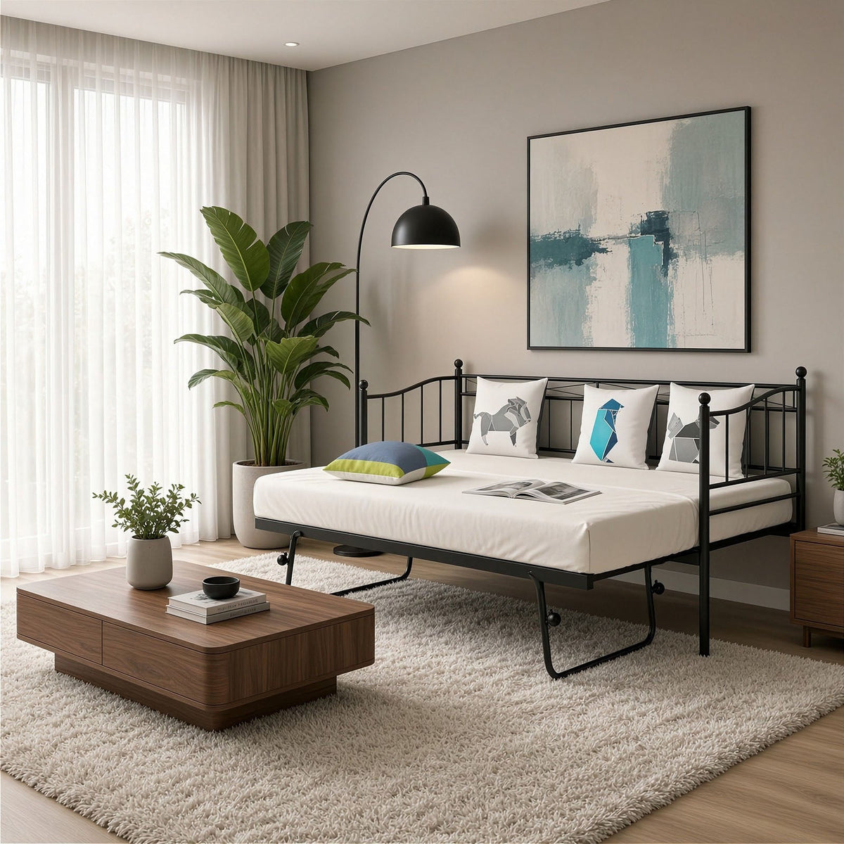 Metal Day Beds – Strong, Stylish & Space-Saving Guest Beds