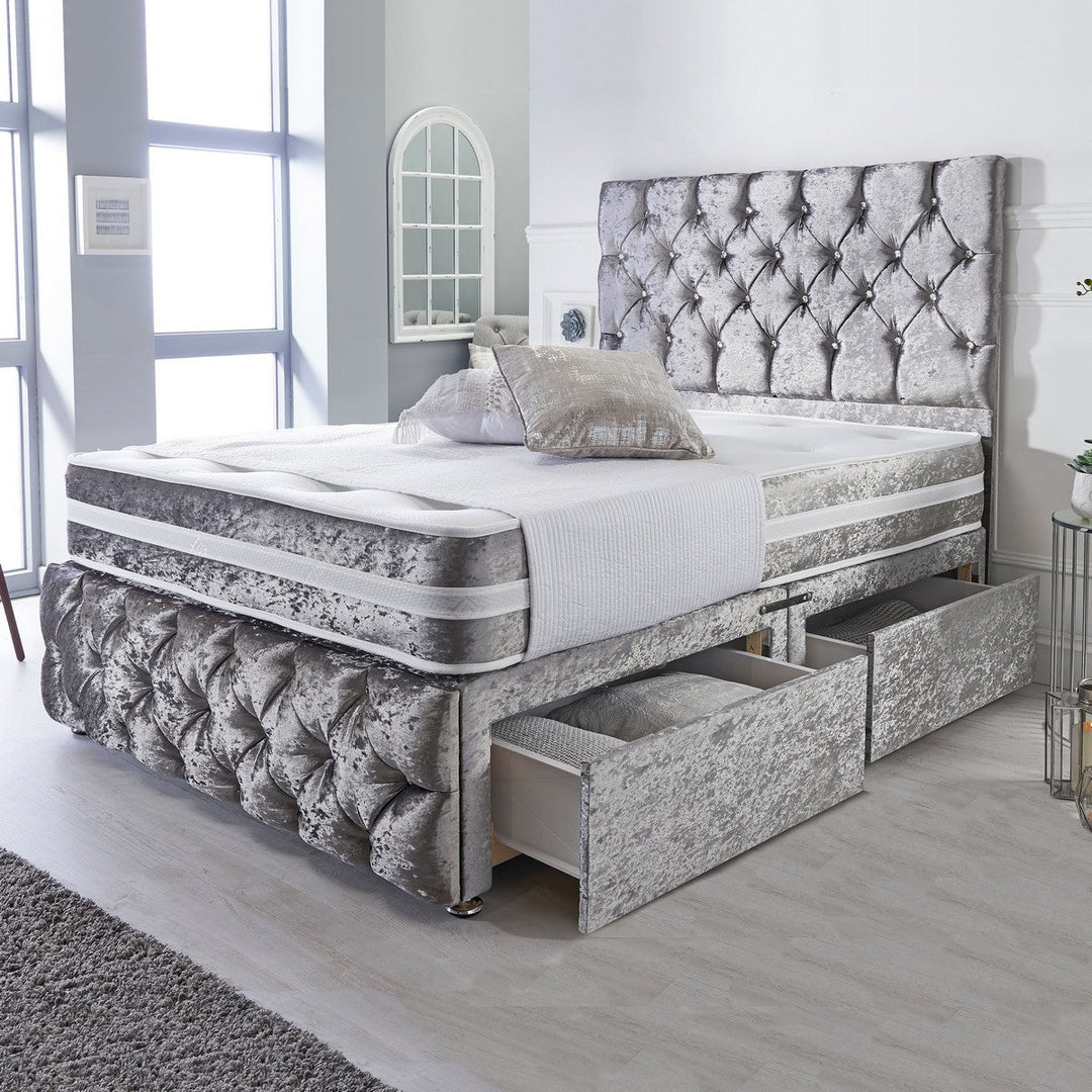 Full Designer Headboard & Footboard Divan Beds