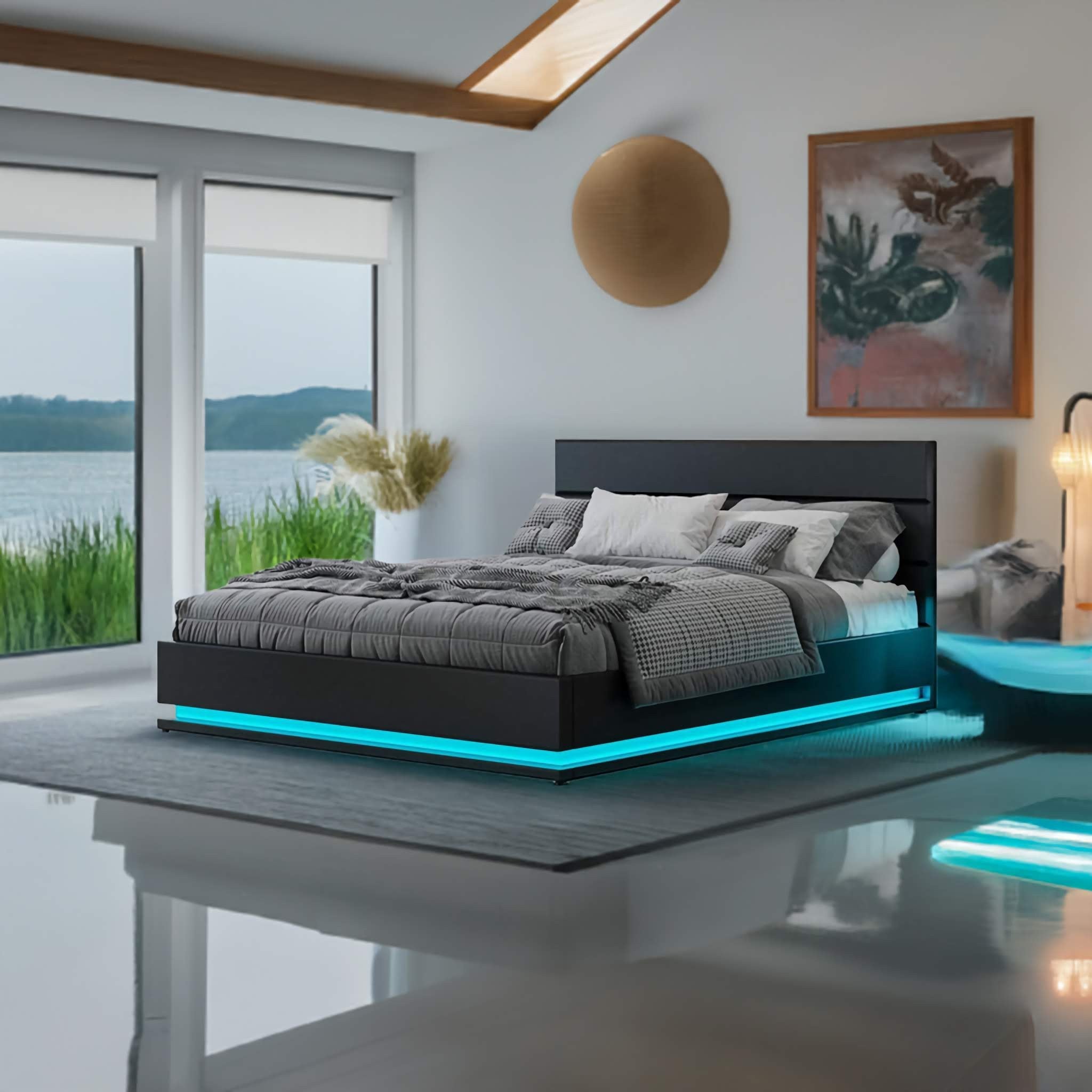 Smart Beds - Charging Stations, LED Lights & More