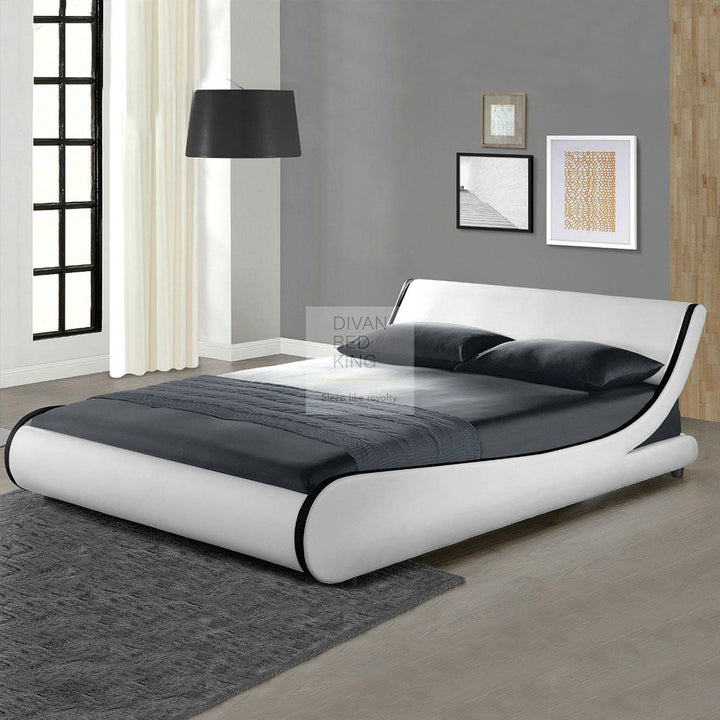 Mazzanti Italian Modern Leather Bed