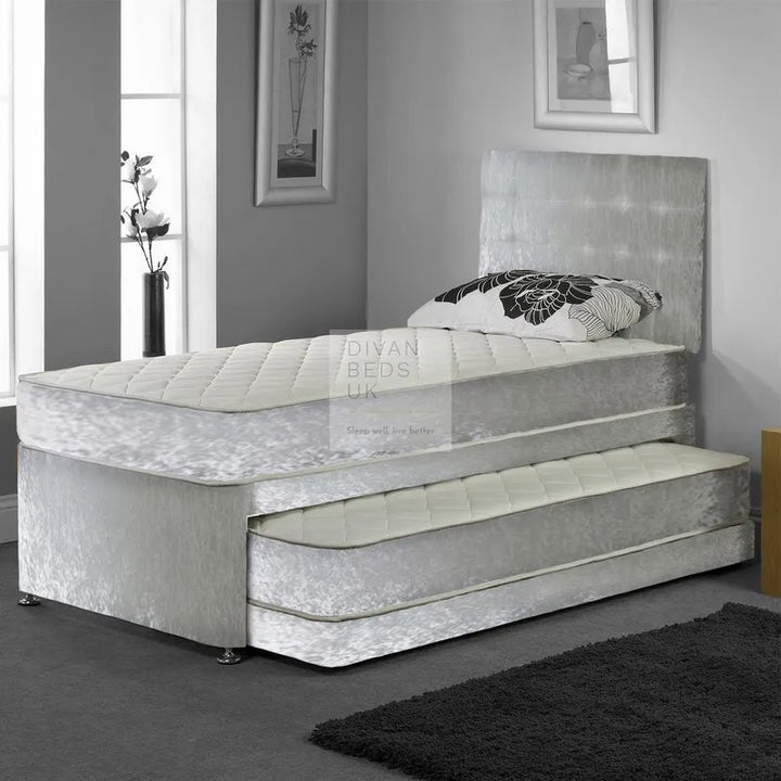 Silver Crushed Velvetet