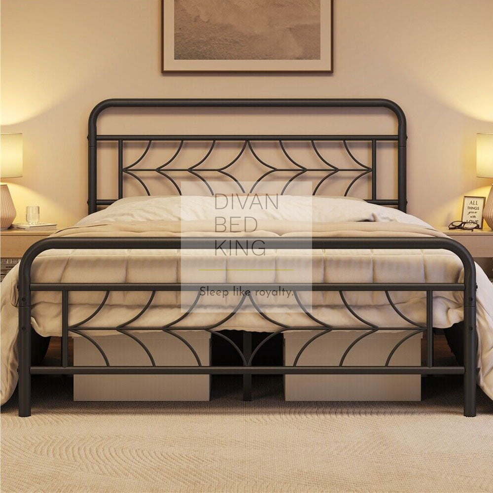 Vector Black Metal Bed Frame