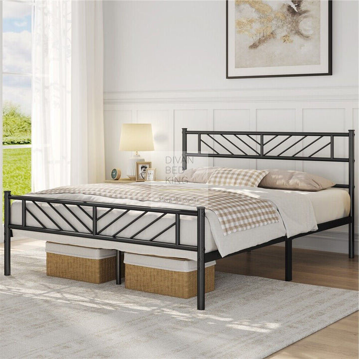 Booker Black Metal Bed Frame