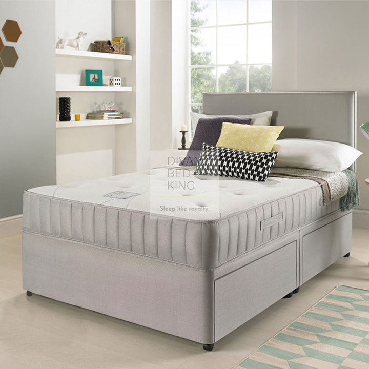 Egerton Divan Bed Set with Spring Memory Foam Mattress Option