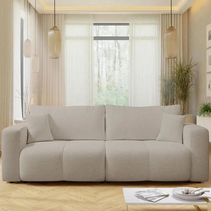 Beige Brushed Cotton