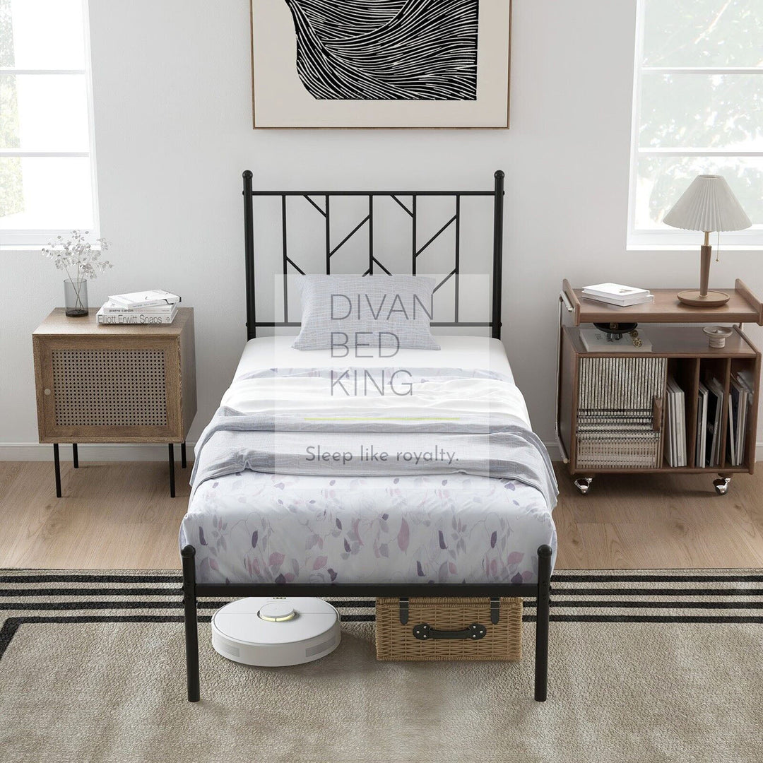 Georgia Kids 3ft Single Black Metal Bed Frame