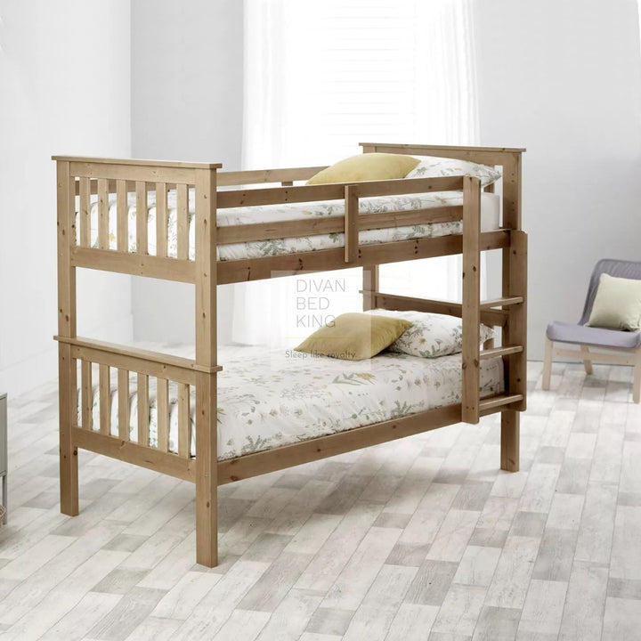 Columbus Detachable Pine Wooden Bunk Bed