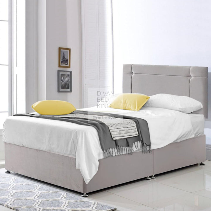 Samson Reinforced Divan Bed Set with Button Headboard