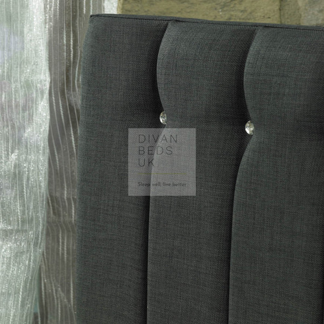 Annette Diamond Fabric Upholstered Bed Frame
