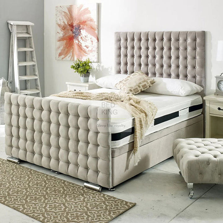 Valencia Luxury Ottoman Divan with Floorstanding Headboard and Footboard