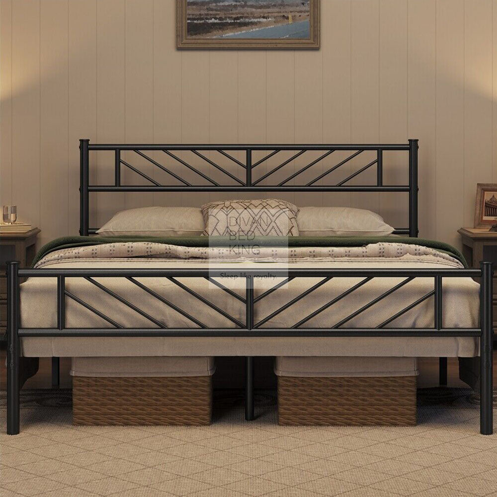 Booker Black Metal Bed Frame