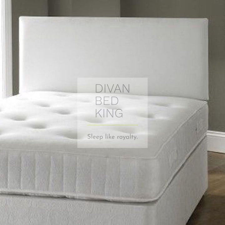 George Divan Fabric Bed with Luxury Hand Tufted Damask Mattress