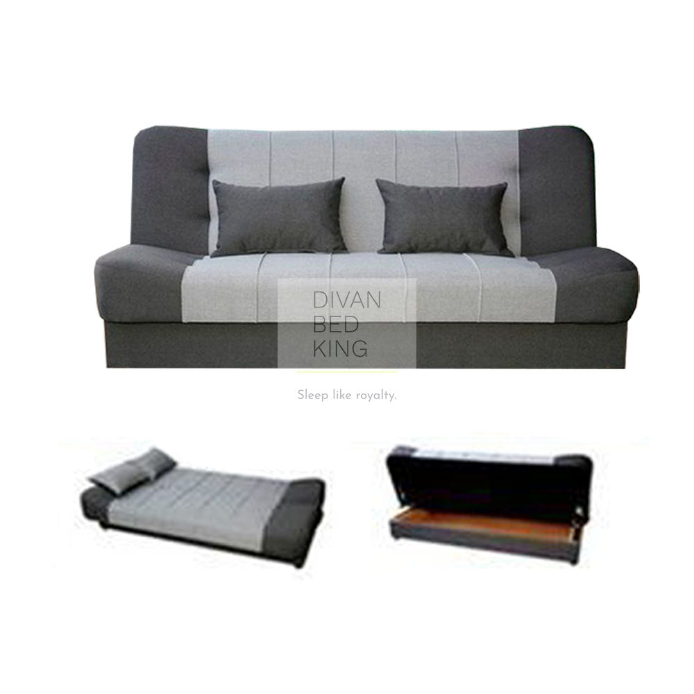 Snug Swyft Grey 3 Seater 2 in 1 Sofa Bed with Storage