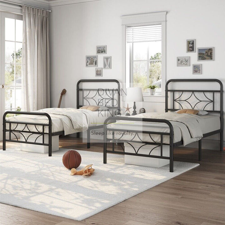 Vector Kids 3ft Single Black Metal Bed Frame