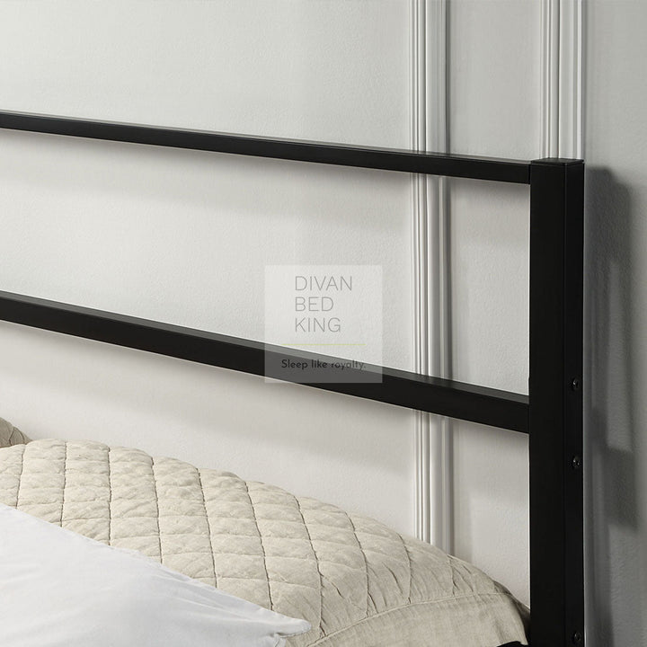 Emiliano Black Metal Bed Frame