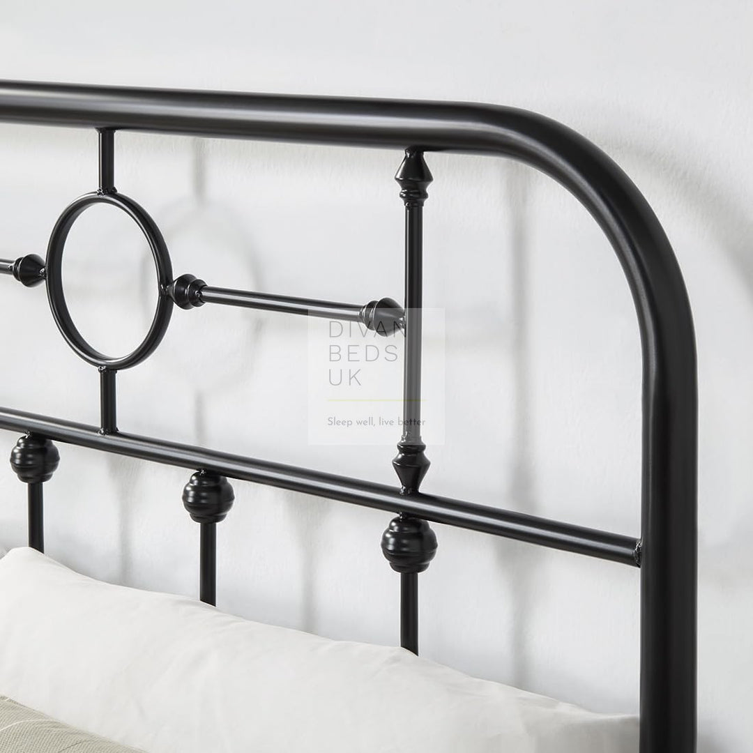 Bautista Black Metal Bed Frame