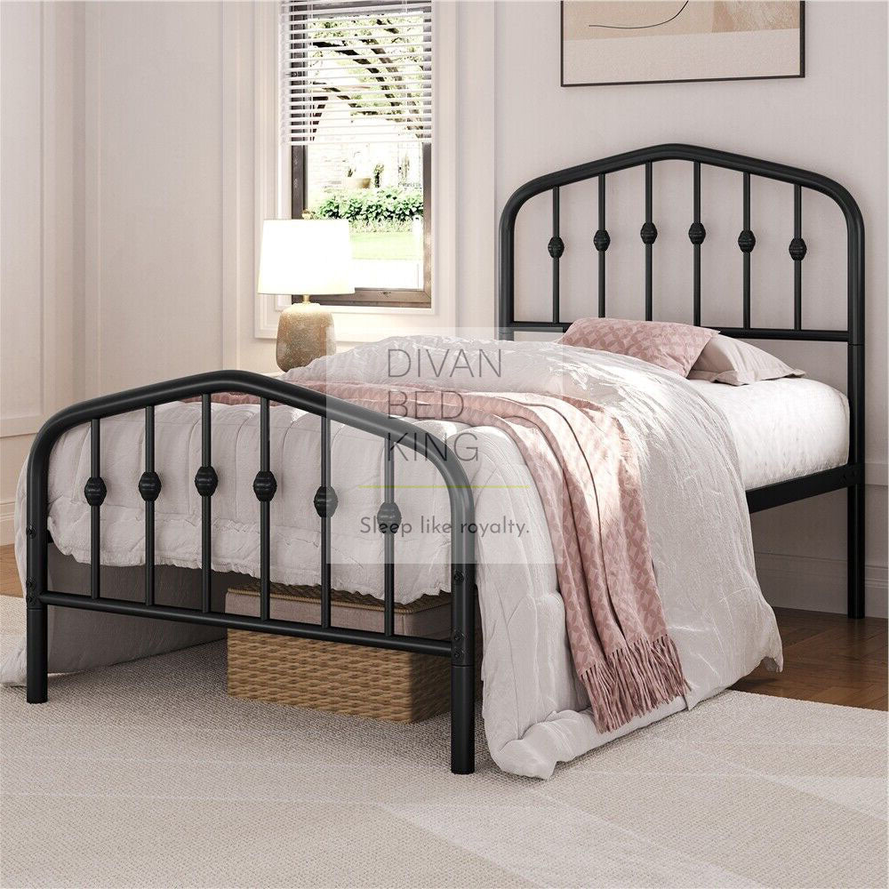 Gatsby Black Kids 3ft Single Metal Bed Frame