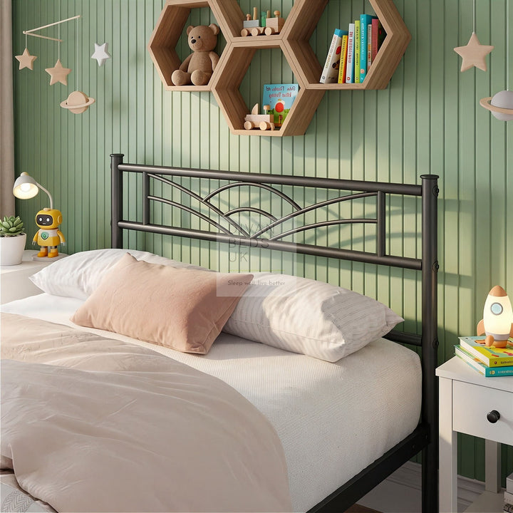 Georgia Kids Black Metal Bed Frame