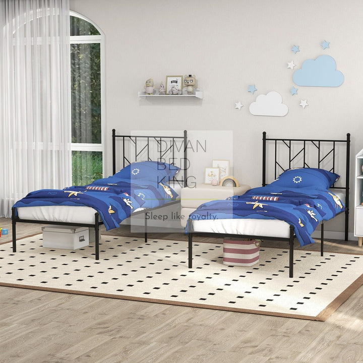 Georgia Kids 3ft Single Black Metal Bed Frame