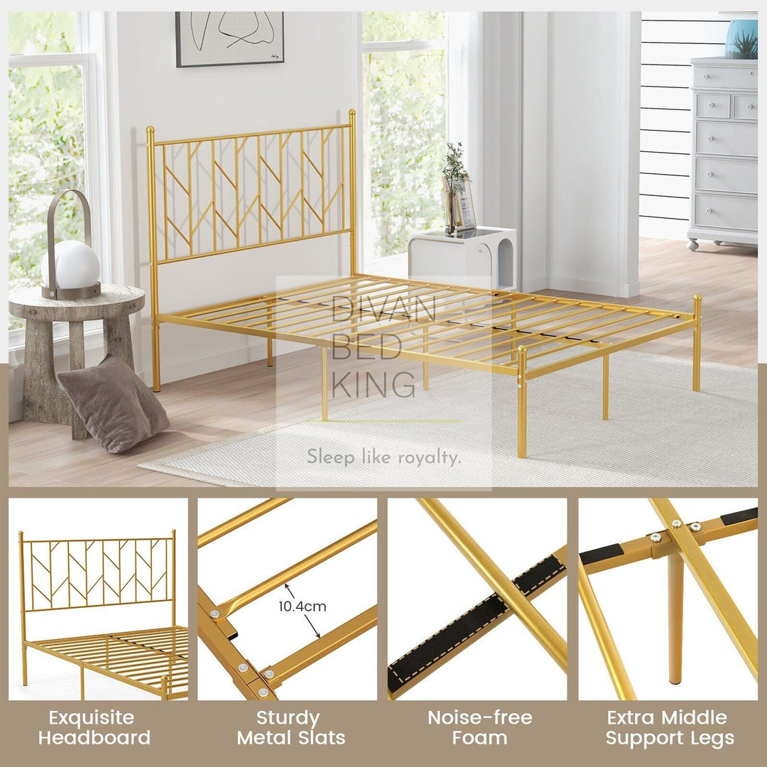 Georgia Gold Metal Bed Frame