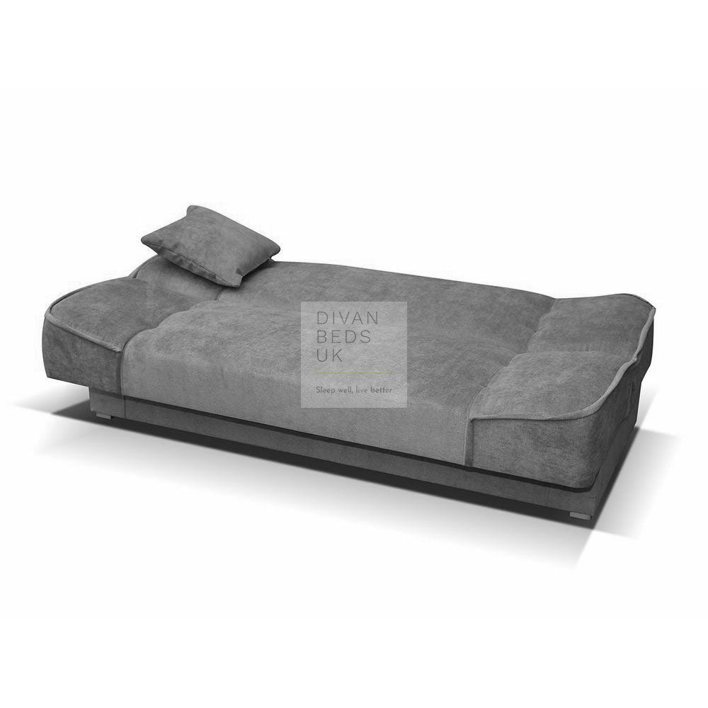 Snug Swyft Grey Charcoal Linen 2 Seater Sofa Bed with Storage