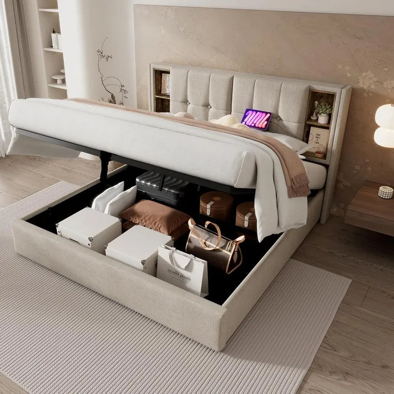 Beige Cream Linen