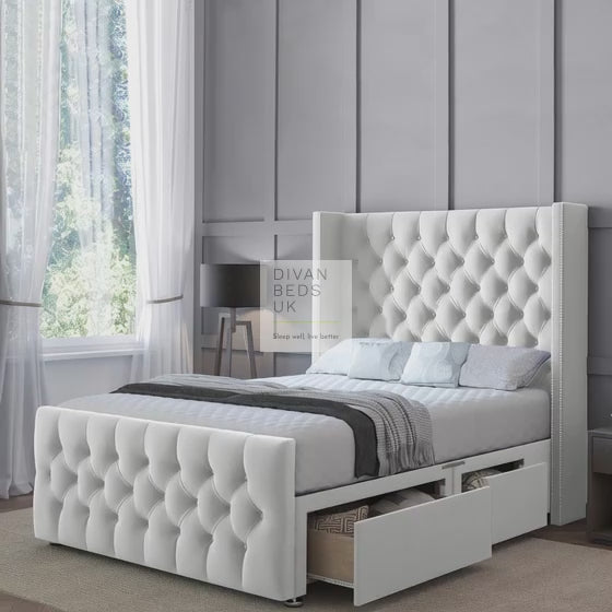 The Sydney Divan Bed Set With Luxury Headboard