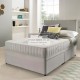 Armstrong Suede Divan Bed with Spring Memory Foam Mattress