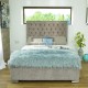 Bernice Black Diamond Fabric Upholstered Bed Frame