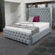 Lila Luxury Fabric Upholstered Bed Frame