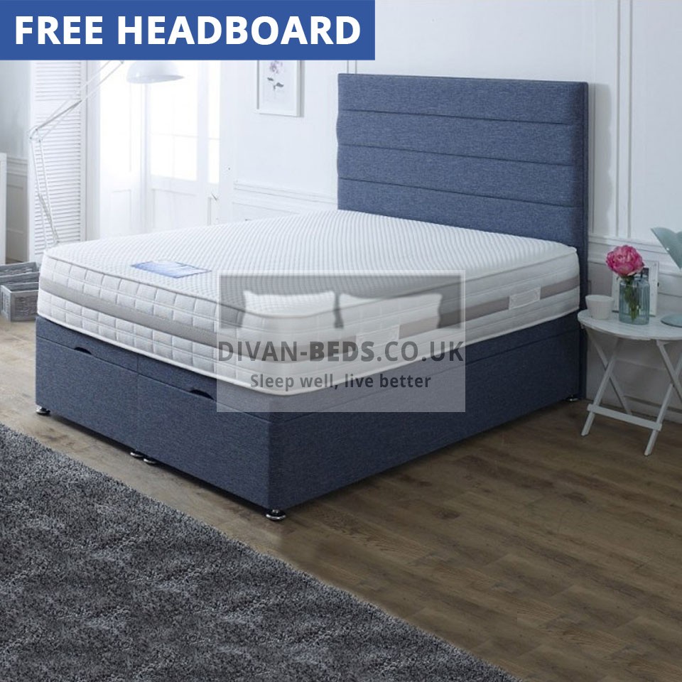 Selina Luxury Ottoman Divan Bed with Mattress Options Guaranteed