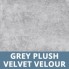 Grey Plush Velvet Velour