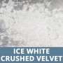 Ice White Crushed Velvet
