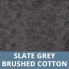 Slate Grey Brushed Cotton