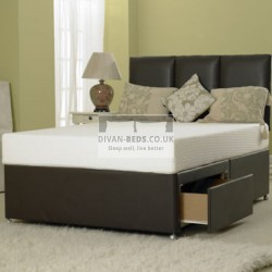 Manresa Divan Leather Bed Base Only 
