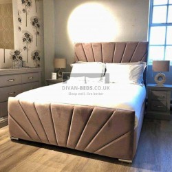 Syrus Array Luxury Plush Upholstered Bed Frame