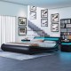 Volo LED Italian Modern Leather Bed