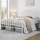 Gatsby White Metal Bed Frame
