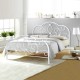 Heather White Metal Bed Frame - Fast Delivery