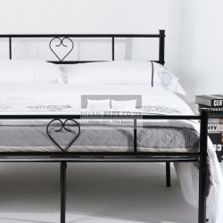 Amor Black Metal Bed Frame