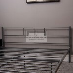 Dravos Grey Metal Bed Frame