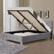 Eloise Ottoman Gas Lift Fabric Storage Bed Frame - Fast Delivery