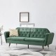 Regine Green Plush Velvet Sofa Bed
