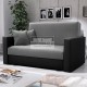 Rathburn Black Grey Cotton 4 in 1 Sofa Bed 2 Seater with Storage