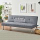 Farley 3 Seater Grey Linen Sofa Bed