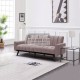 Valletta Pink Plush Velvet 3 Seater Pull Out Couch Sofa Bed