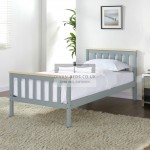Elyne Grey Wooden Bed Frame
